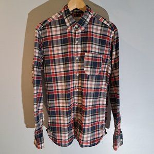 J. Crew Slim Fit Men's M Long Sleeve Button Down 100% Cotton Shirt Style #F1268